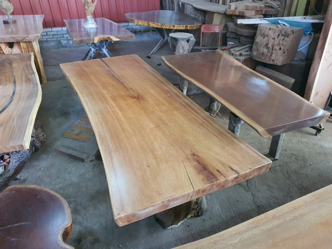 Solid Wood Table, Furniture & Home Living, Furniture, Tables & Sets On  Carousell