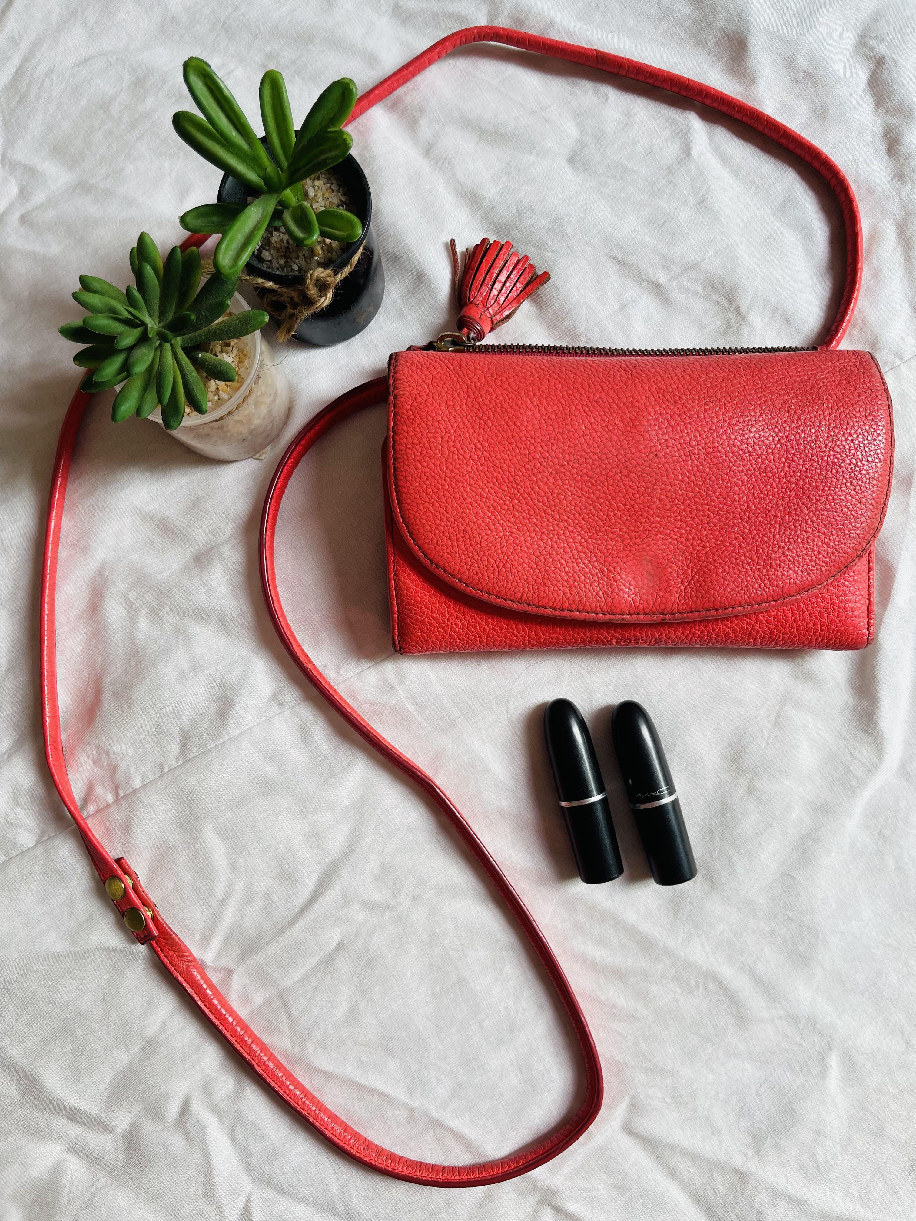 Sophia Neon Coral Purse Fossil Women s Fashion Bags Wallets