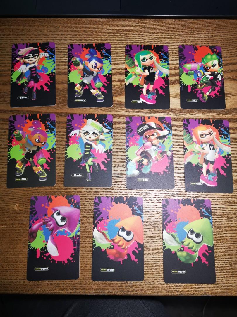 Splatoon 2 amiibo best sale nfc cards