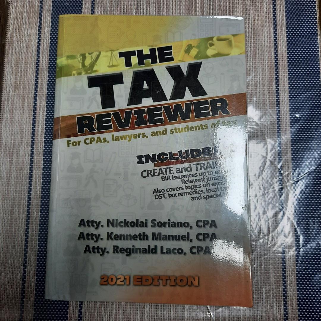 The Tax Reviewer Soriano Manuel Laco Hobbies Toys Books