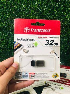 Transcend 32GB JF880 OTG microUSB/USB-A Flash Drive USB 3.1 TS32GJF880S