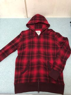 Uniqlo 型仔紅色格仔外套64240258990338110