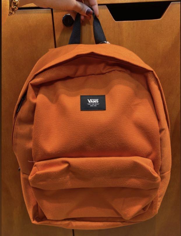 Orange vans backpack deals