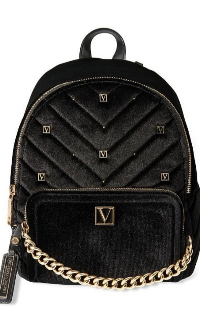Victoria secret velvet backpack sales