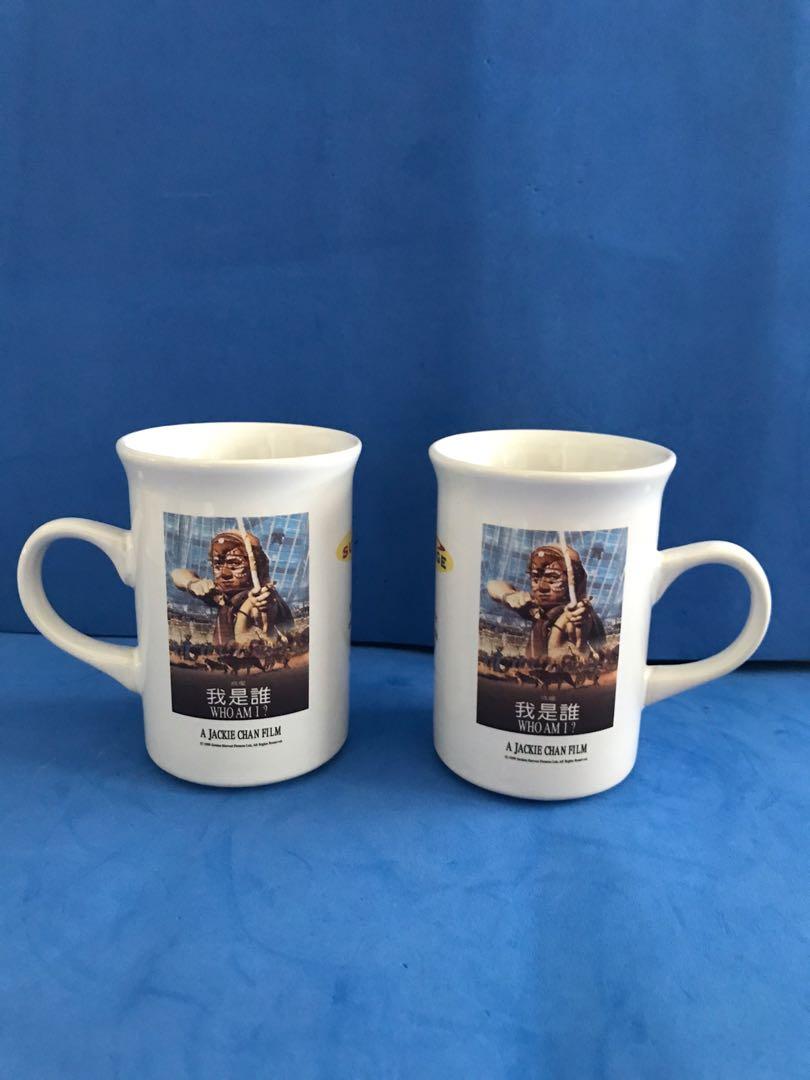 Vintage 1998 Who Am I Jackie Chan Mug,Singapore, Hobbies Toys