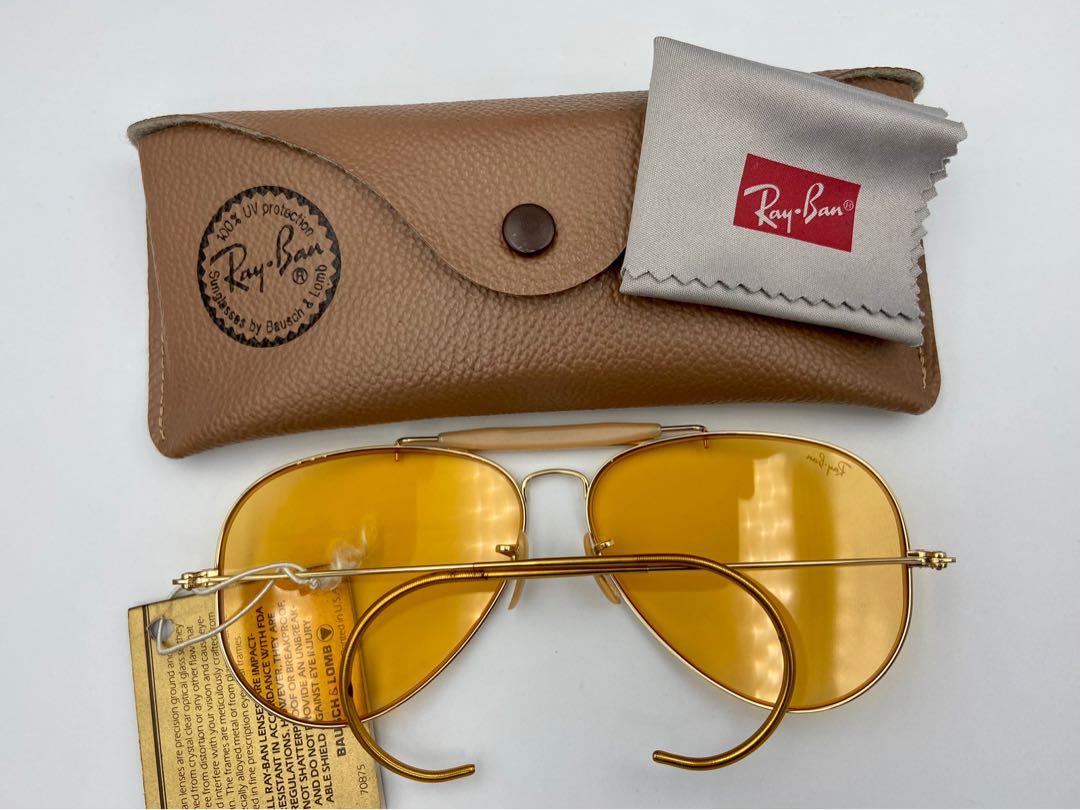 Vintage Ray Ban Outdoorsman BL USA Ambermatic Lens Men s Fashion