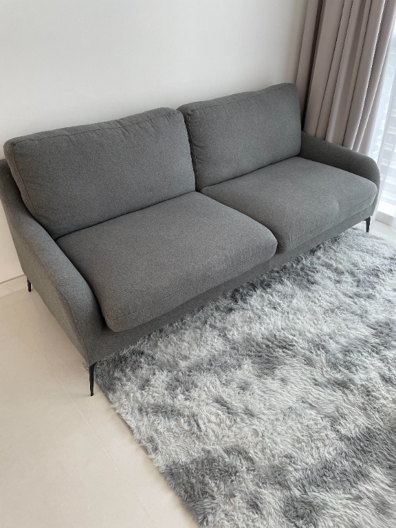Wellington 3 Seater Sofa Charcoal, Furniture & Home Living, Furniture