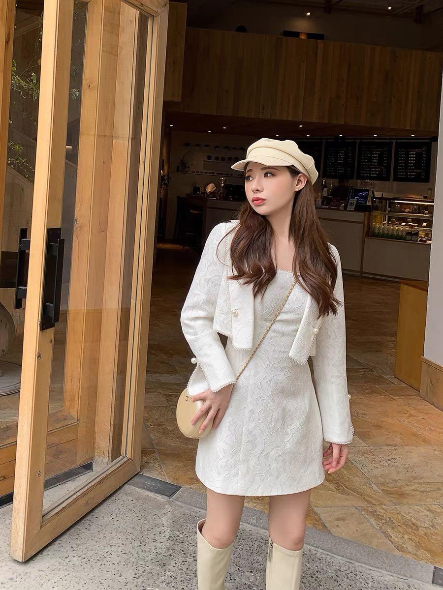 White dress and coat store