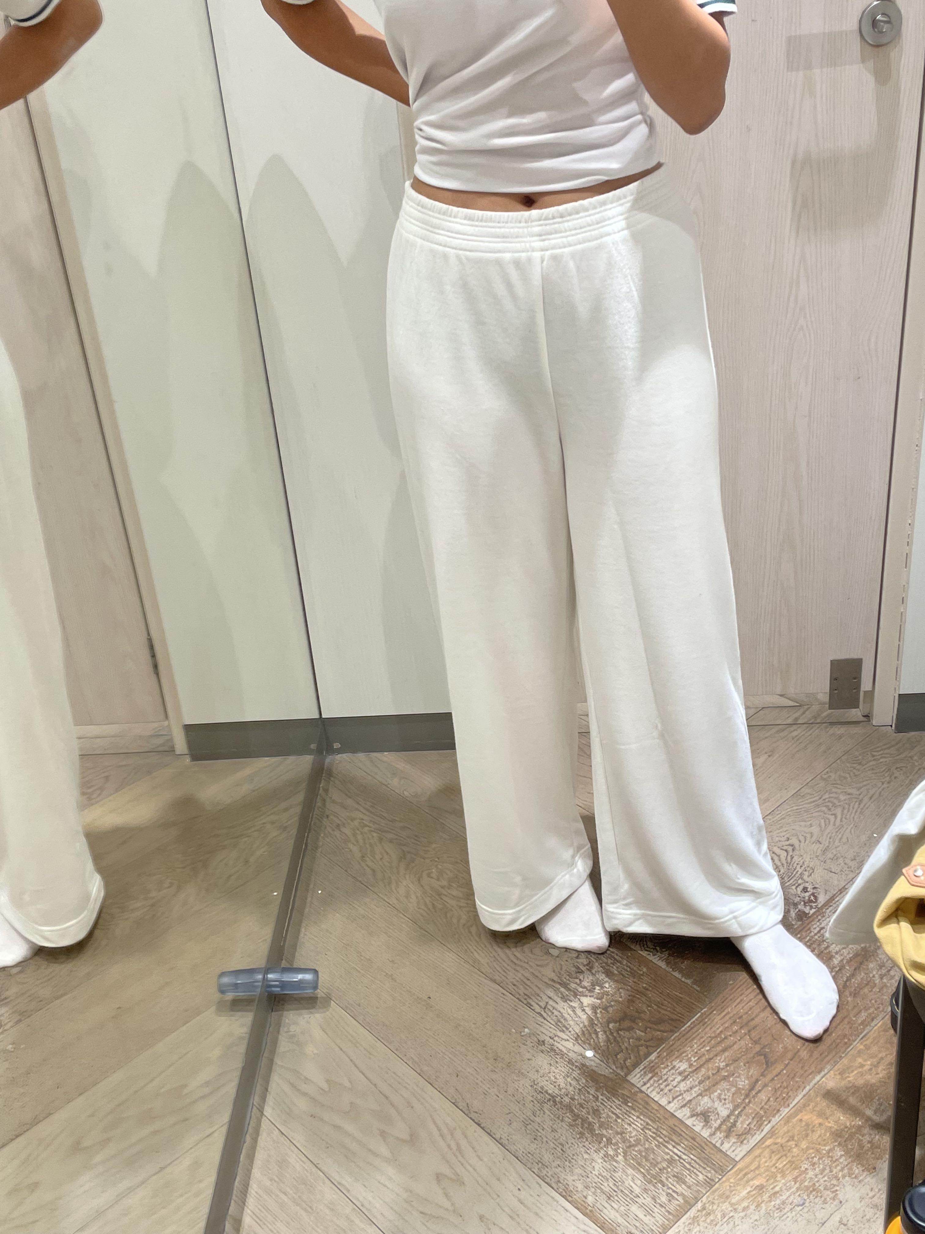 White lounge pants from H M Women s Fashion Bottoms Other
