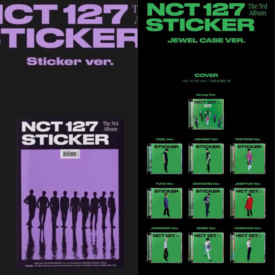 WTS Nct 127 Sticker version & Jewel Case, Hobbies & Toys, Memorabilia ...