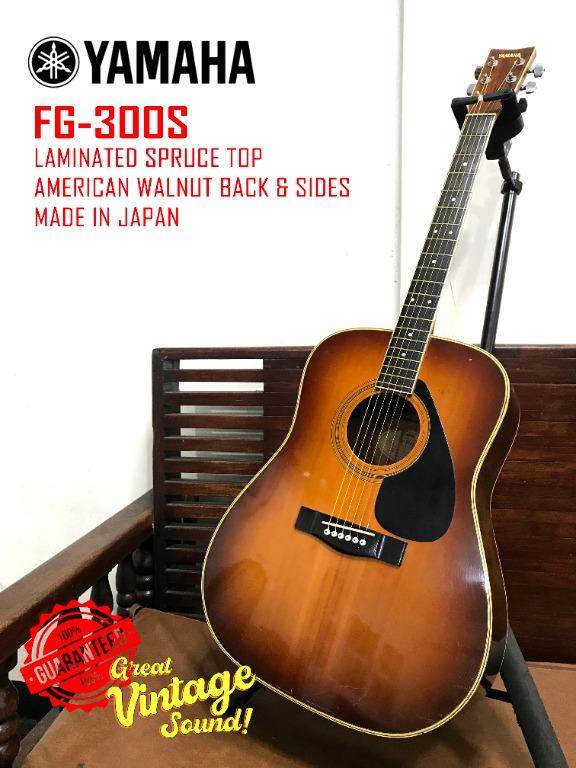 Yamaha FG-300S Vintage Acoustic Guitar, Hobbies & Toys, Music ...