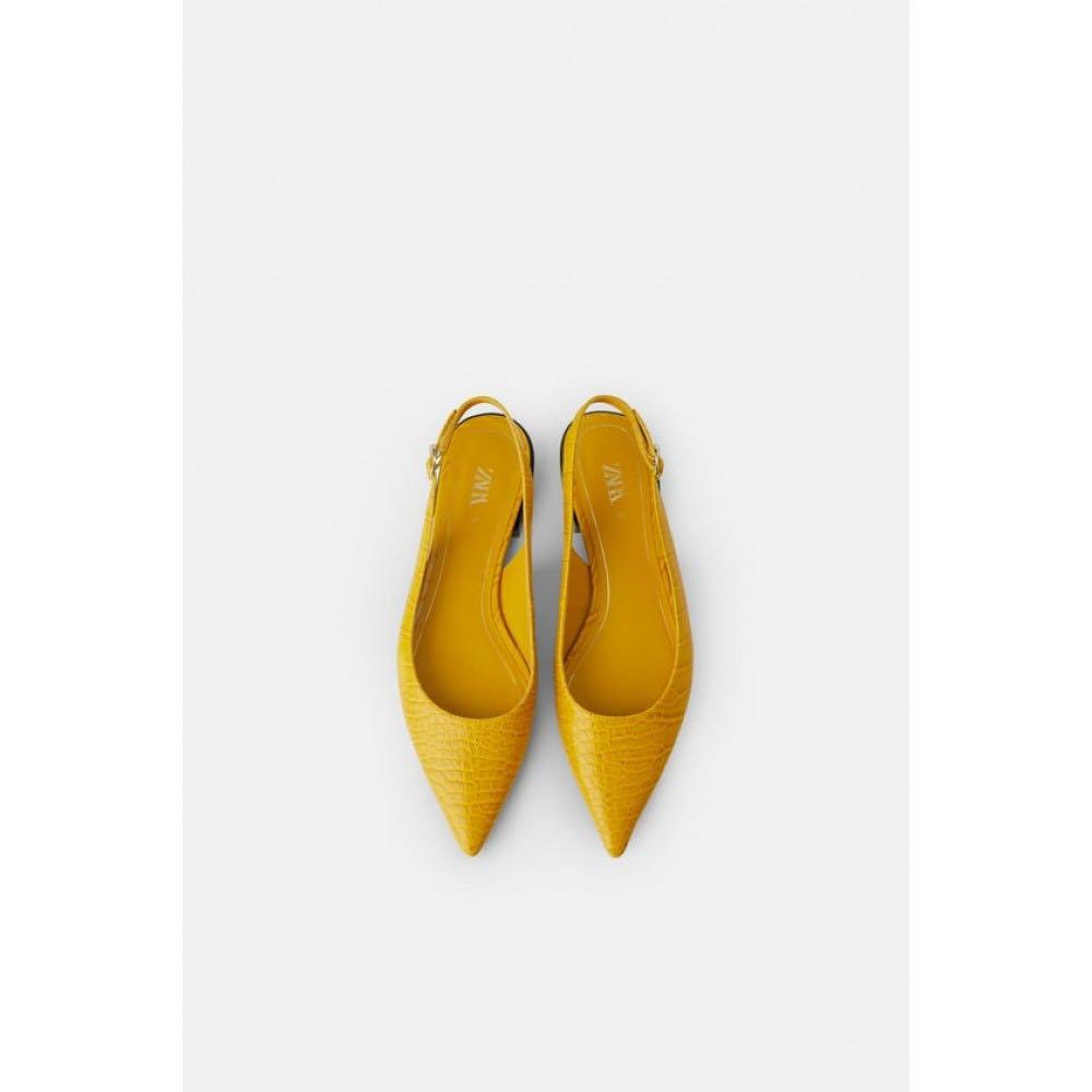 animal print flat sandals zara