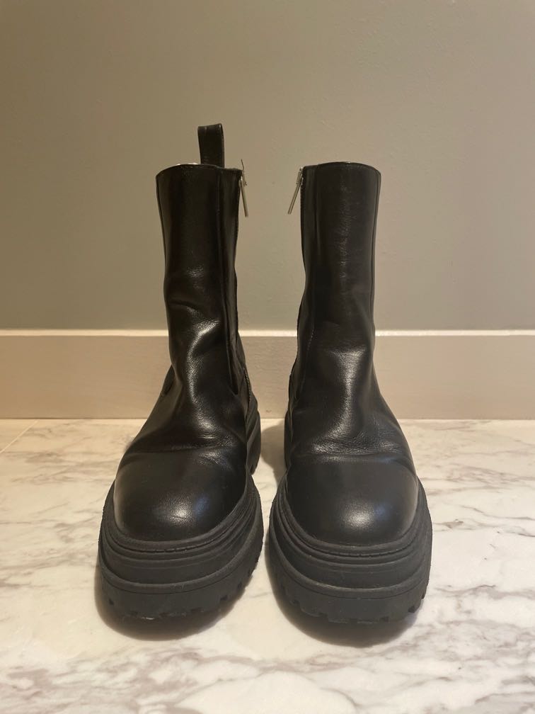 Zara platform boots clearance