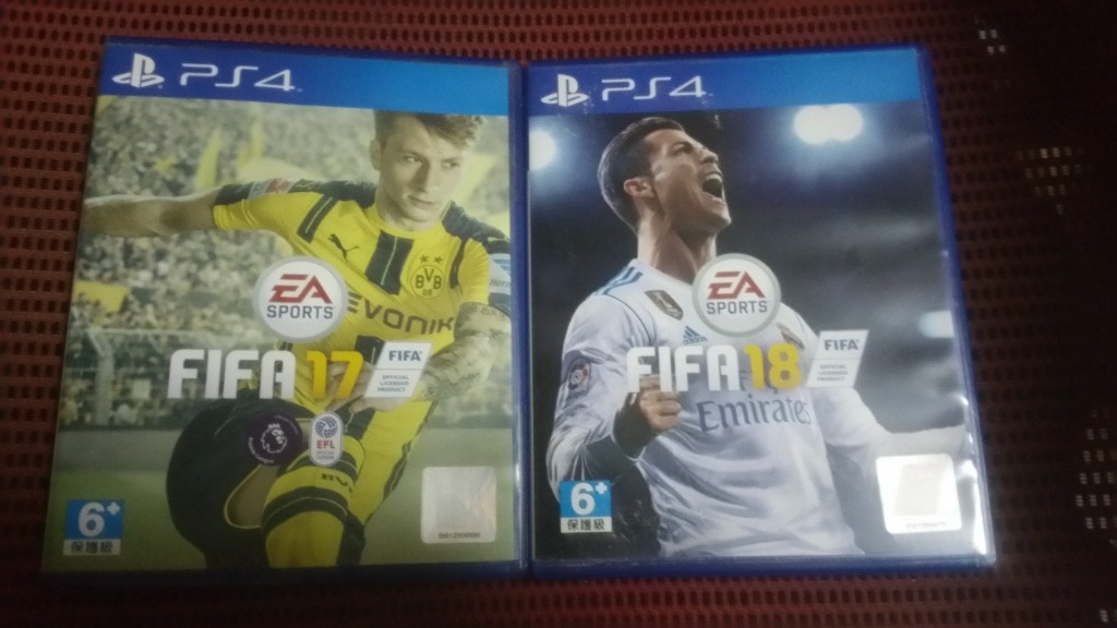 ($10 each, $40 for 6) ps4 games fifa 17, fifa 18, fifa 20, nba2k20 ...