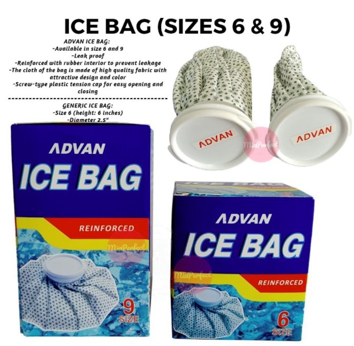 175 190 Ice Bag Sizes 6 9 Health Nutrition Medical