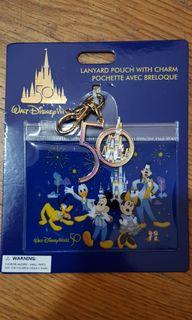 2021 Disney World 50th Anniversary Lanyard Pouch with Charm