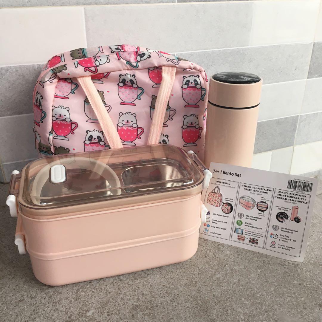 Bento lunch store box cooler bag