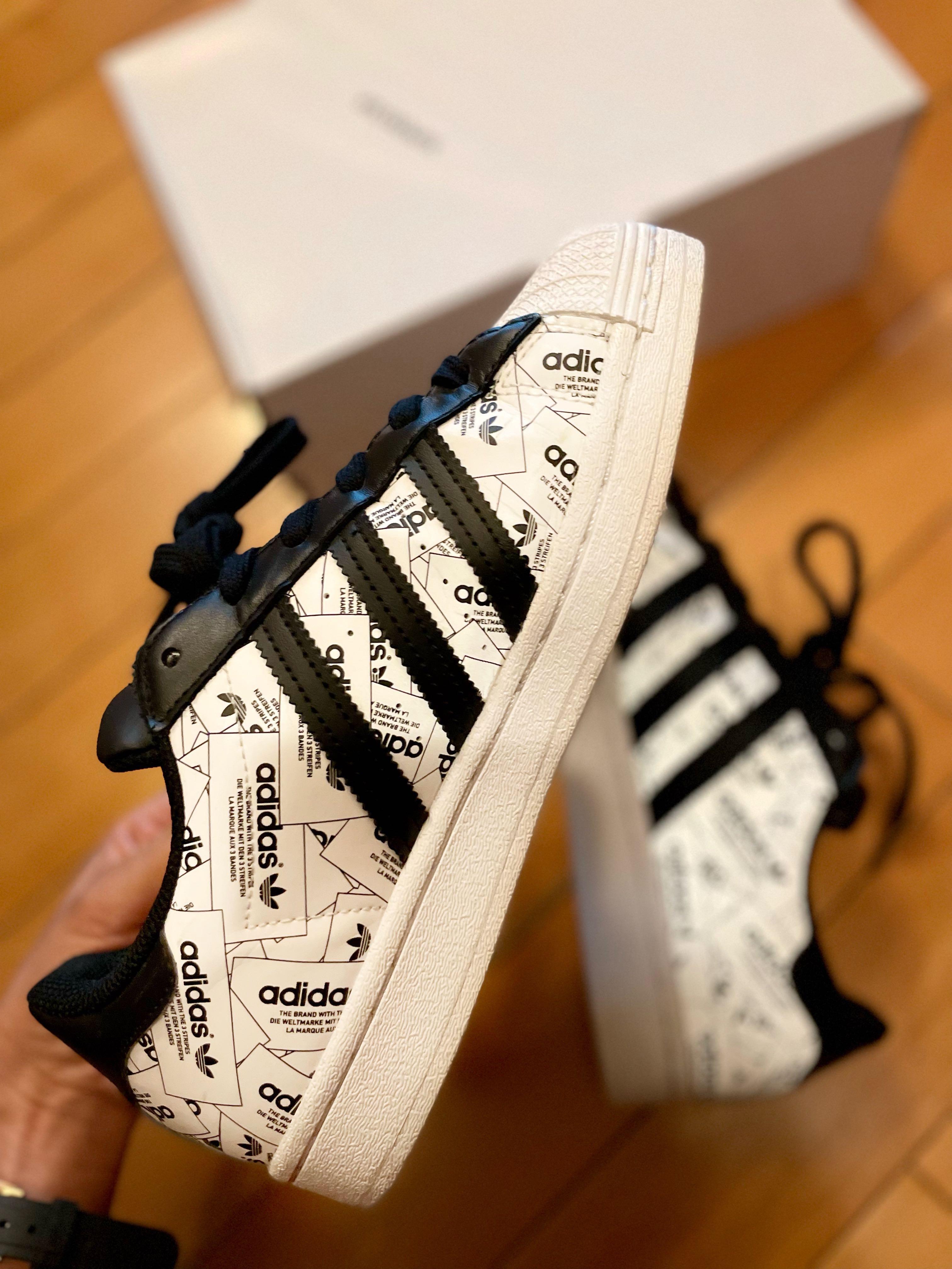 ❤️\u200d🔥 95% 新Adidas Superstar Label Collage FV2819, 女裝, 鞋, 波鞋- Carousell