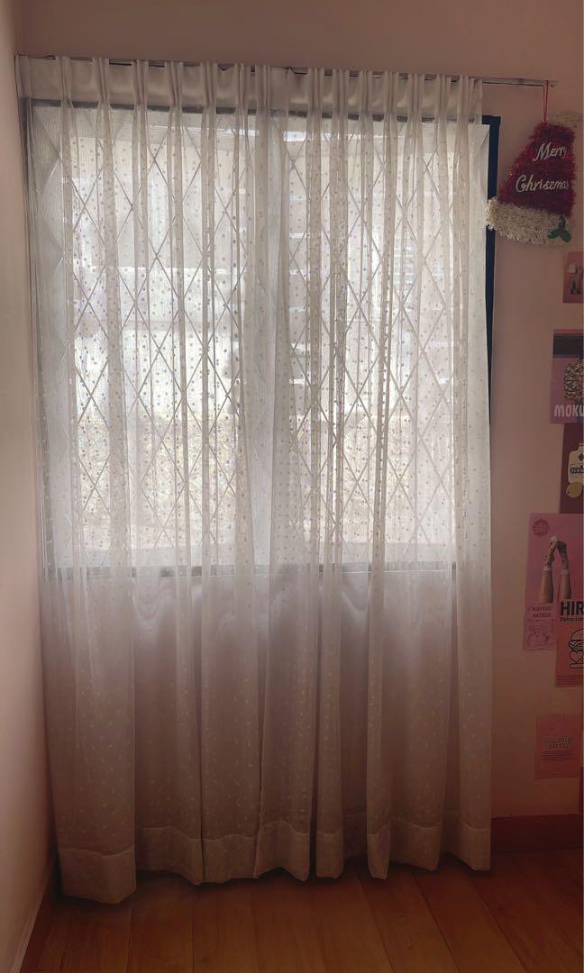 Ikea Custom Made Lace Curtains Furniture Home Living