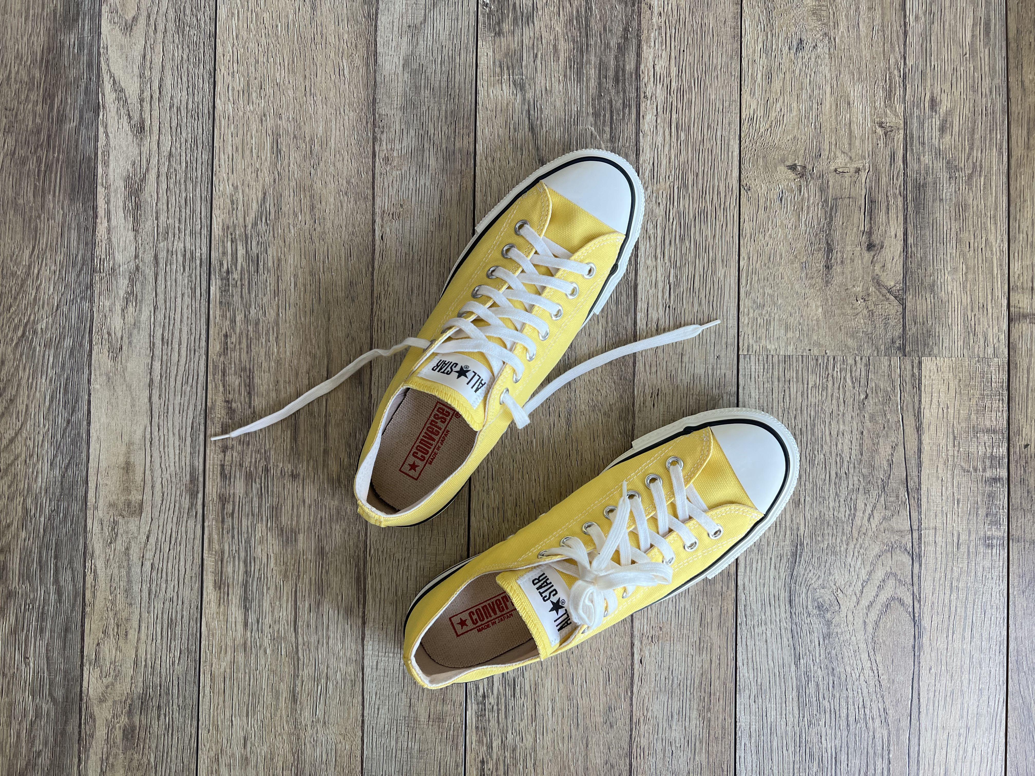 Converse made on sale in japan yellow