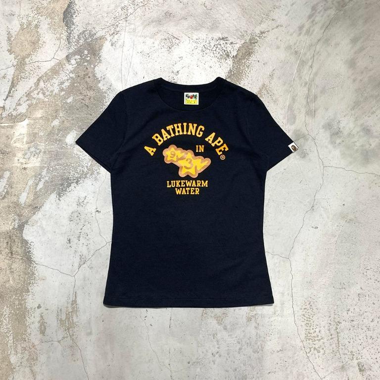 【工工】A Bathing Ape Lukewarm Water Tee 日本製 溫水 Ape Star 短袖, 她的時尚, 洋裝＆套裝
