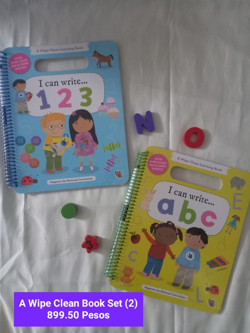 A Wipe Clean Learning Book Set of Abc and 123, Hobbies & Toys, Books