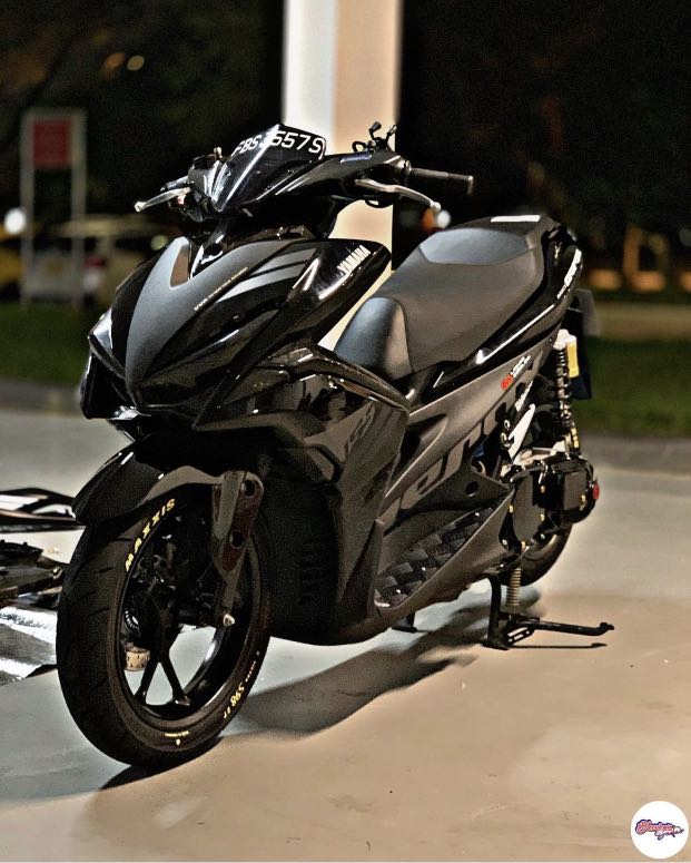 Aerox V1 Black Raven, Motorcycles, Motorcycle Accessories on Carousell