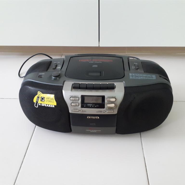 Aiwa Compact Disc Stereo Radio Cassette Recorder, Audio, Portable Music ...
