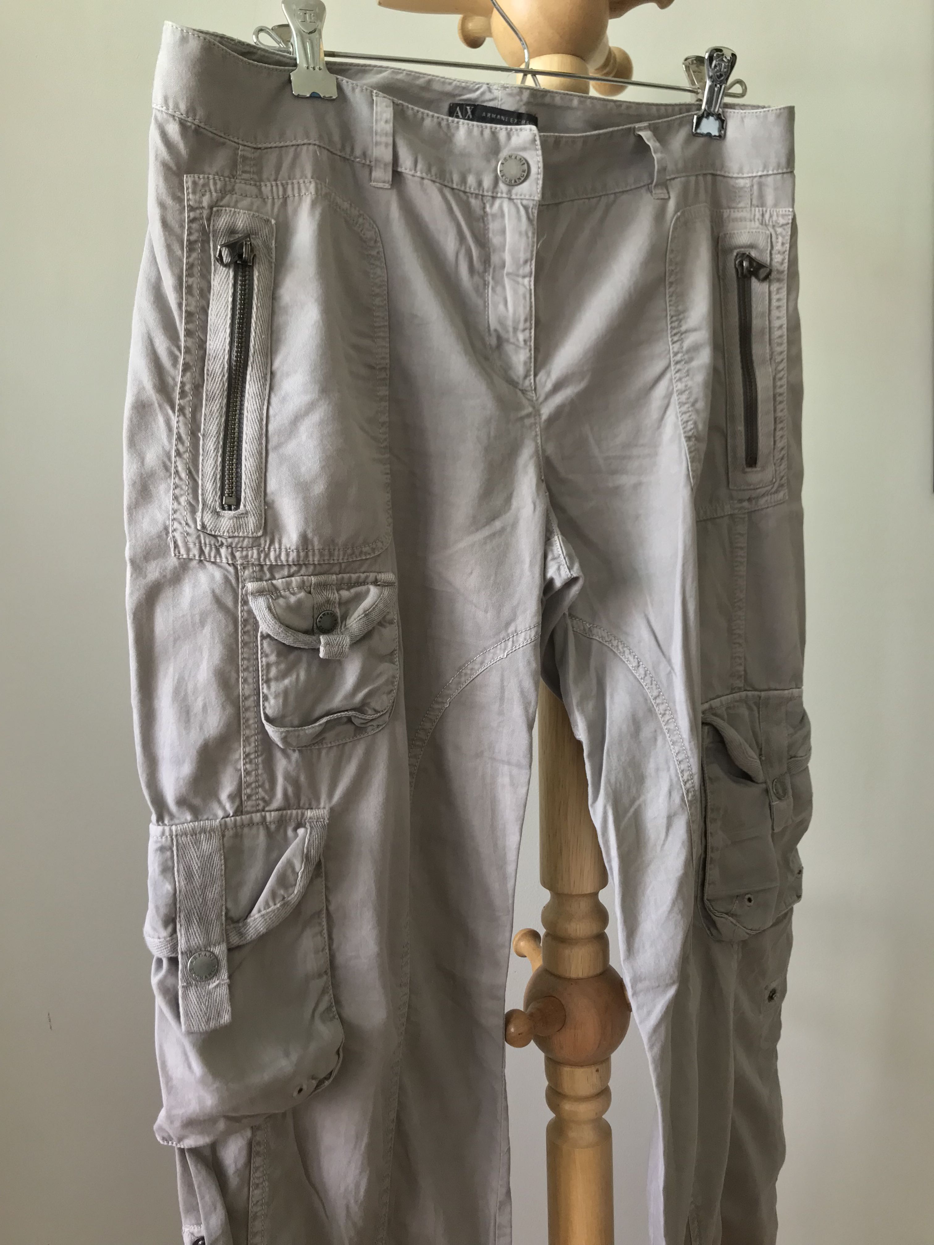 Vintage Armani exchange, cargo jeans, fits a extra... - Depop