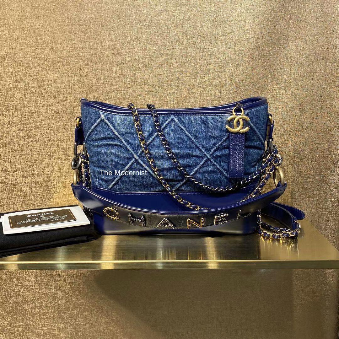 Chanel Denim Hobo, Luxury, Bags & Wallets on Carousell