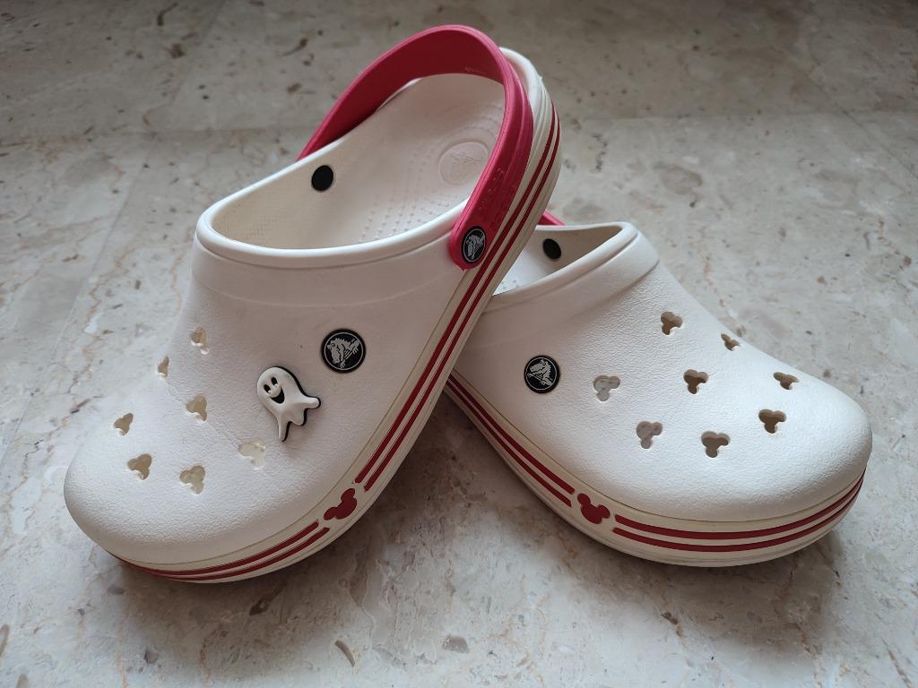 White mickey mouse crocs clearance