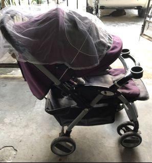 BABY 1st Collapsible Stroller pram with Car Seat Is rocker