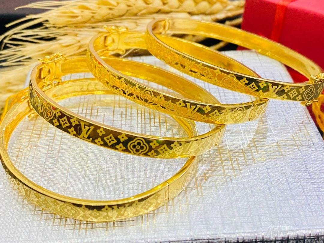 Bangle LV Emas 916 murah2 Harga Kilang Women s Fashion Jewelry
