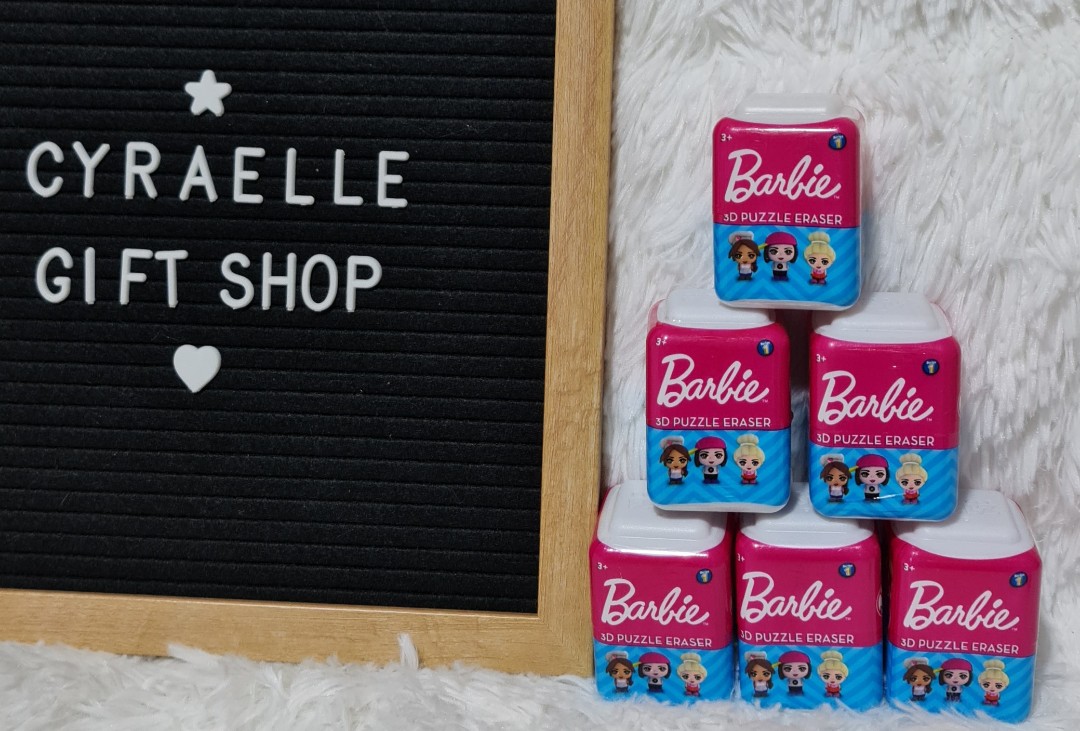 Barbie Puzzle Palz 3D Puzzle Eraser, Hobbies & Toys, Stationary & Craft, Stationery & School