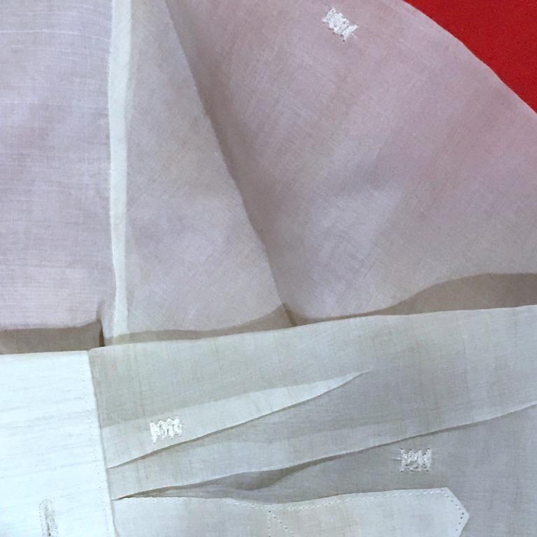 Barong Tagalog never used Charito Alunan size M, Men's Fashion, Tops