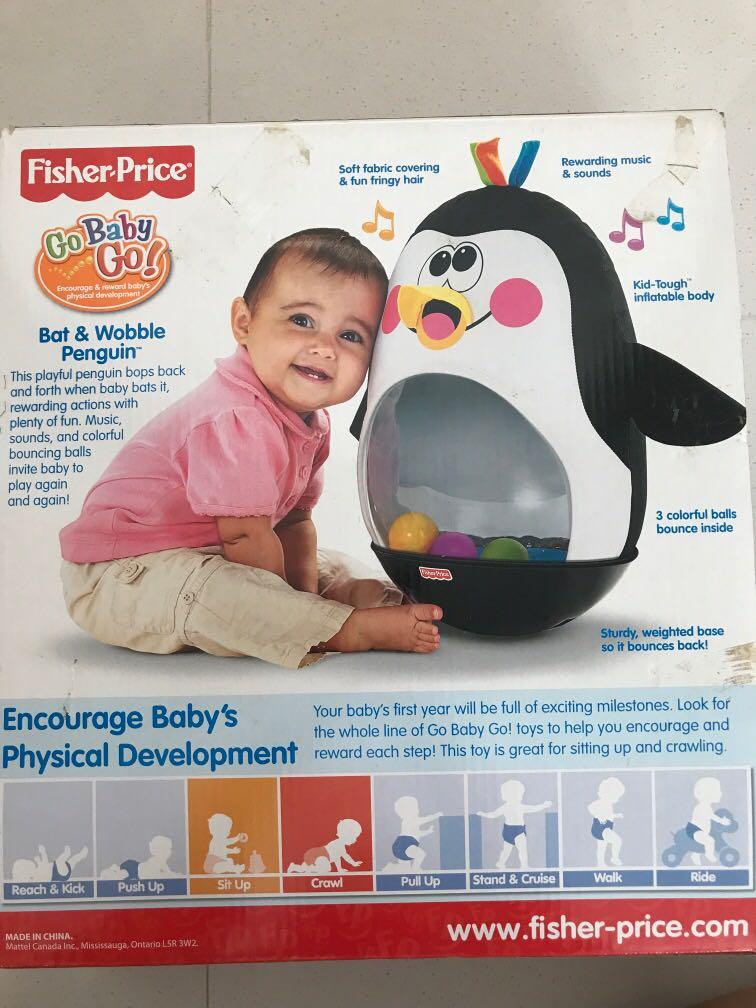 Fisher price go baby go bat & wobble penguin store