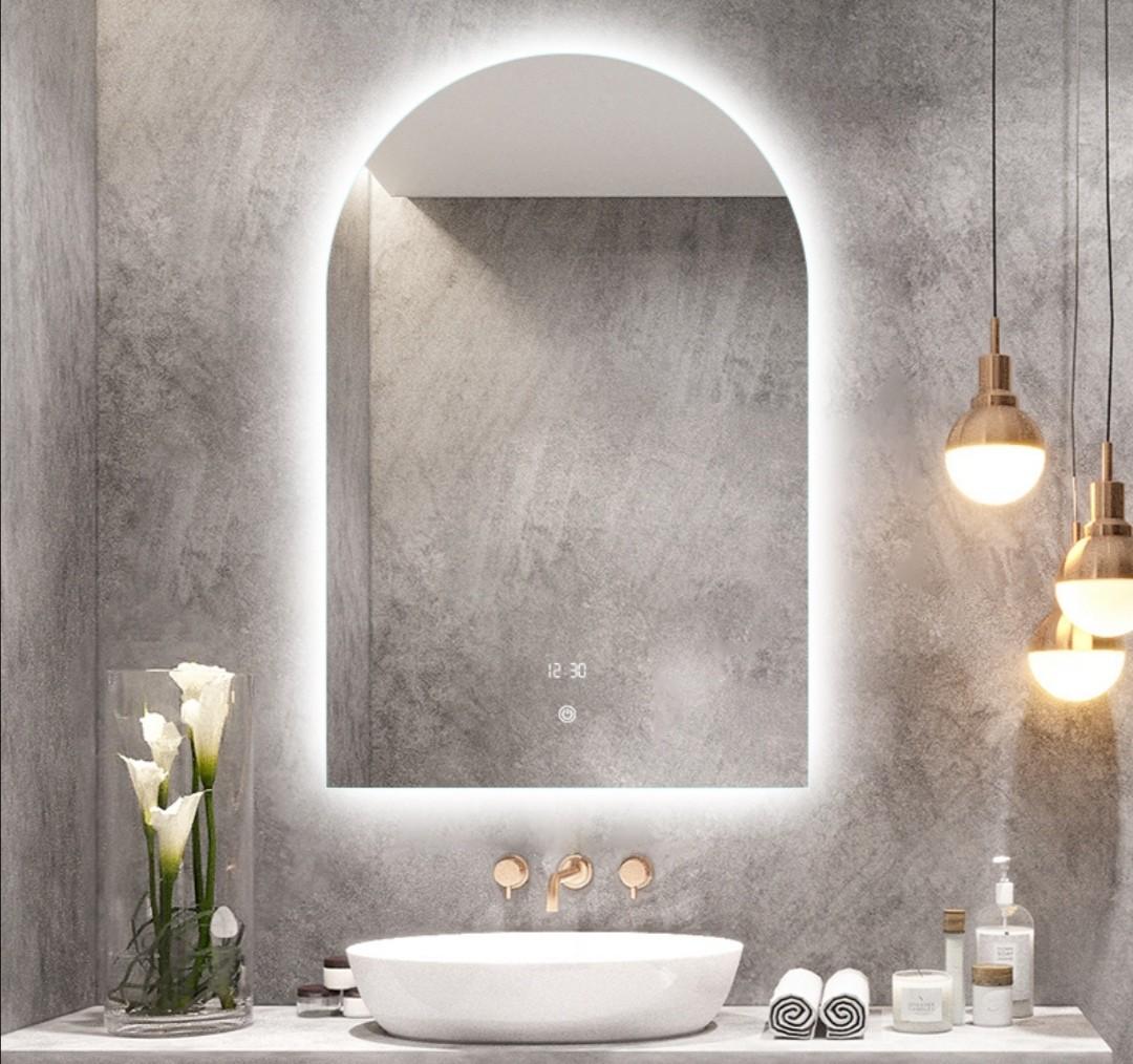 Bathroom/Dressing Mirror with 3 tone LED backlight, Furniture & Home ...