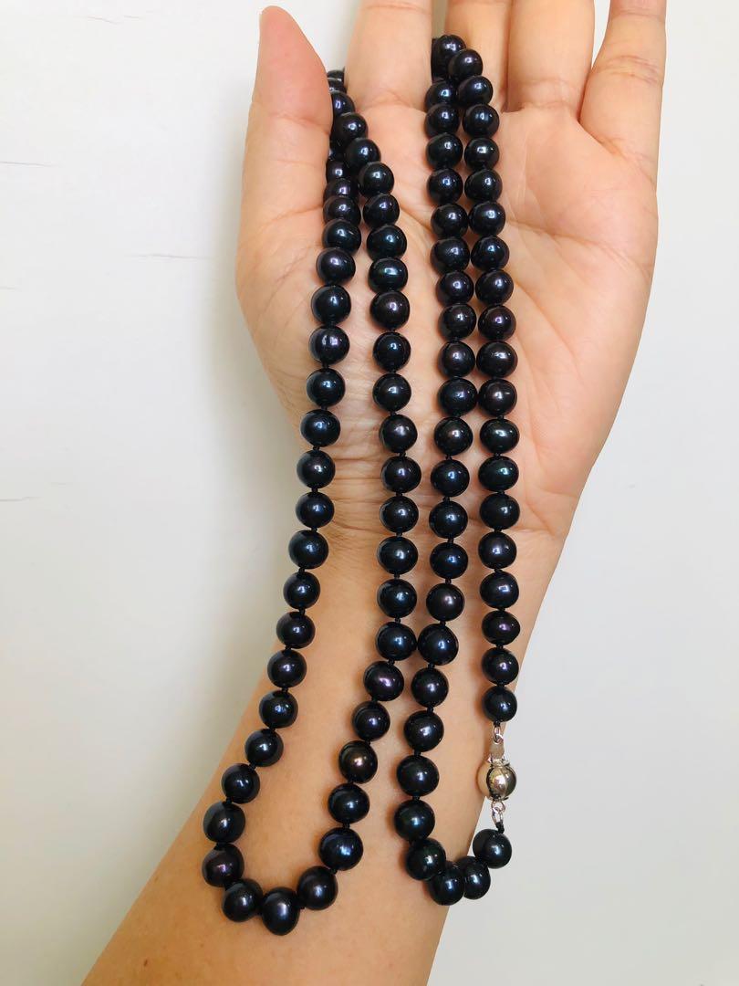 Real black hotsell pearl necklace