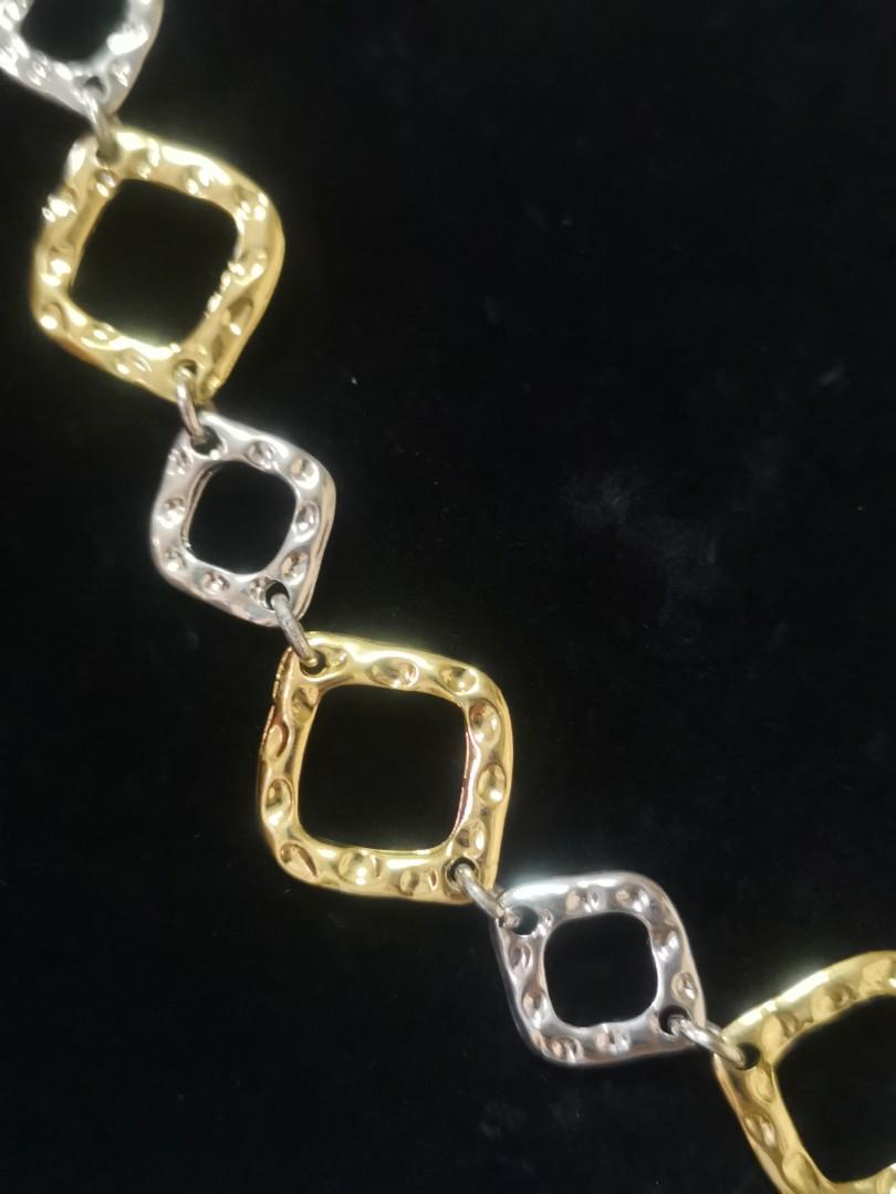 Bijoux Terner Gold Tone Rectangle Black Face Two Tone Bracelet - Etsy