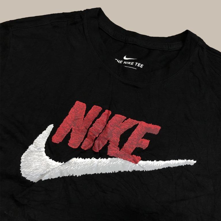 Red black and white nike shirt sale