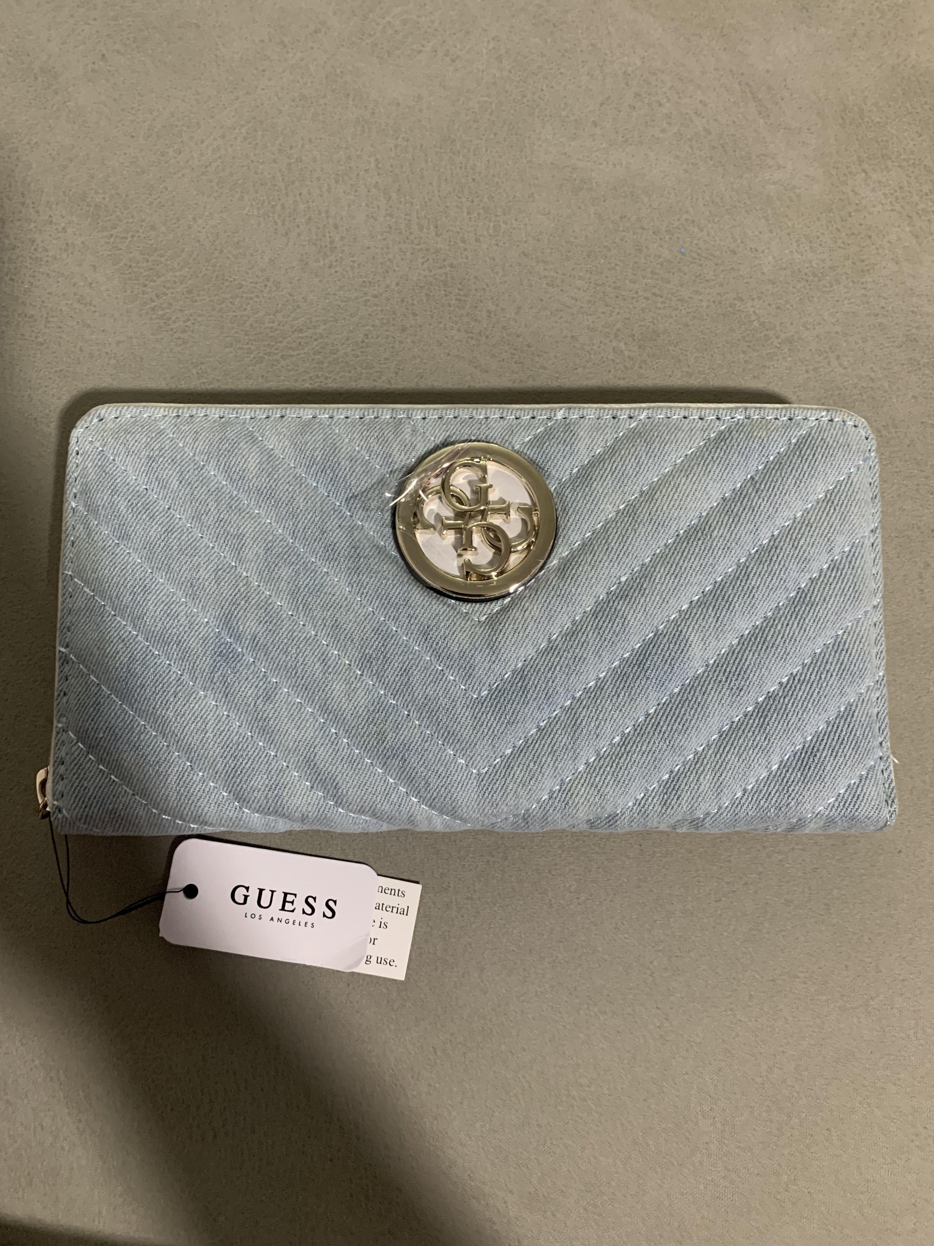 Guess denim hotsell wallet