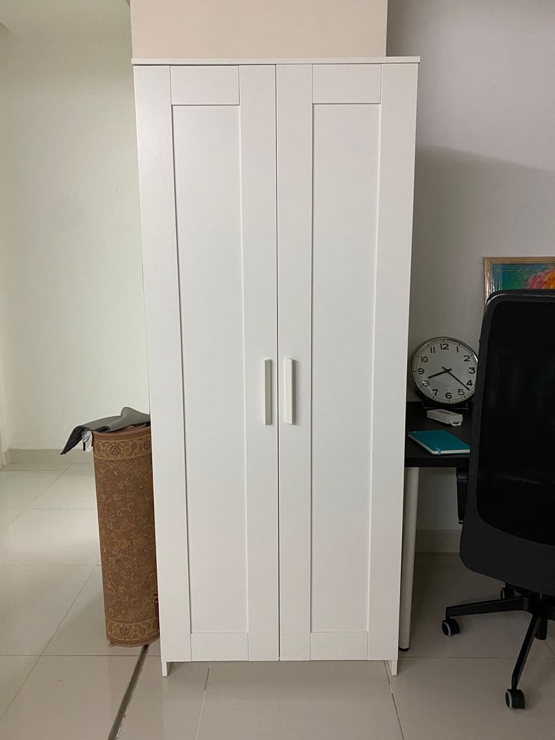 BRIMNES IKEA WARDROBE, Furniture & Home Living, Furniture, Shelves