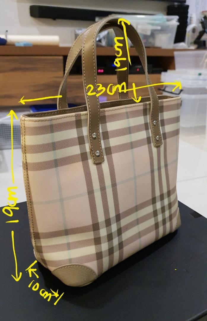 Burberry vintage mini pink nova check tote, Women's Fashion, Bags &  Wallets, Tote Bags on Carousell