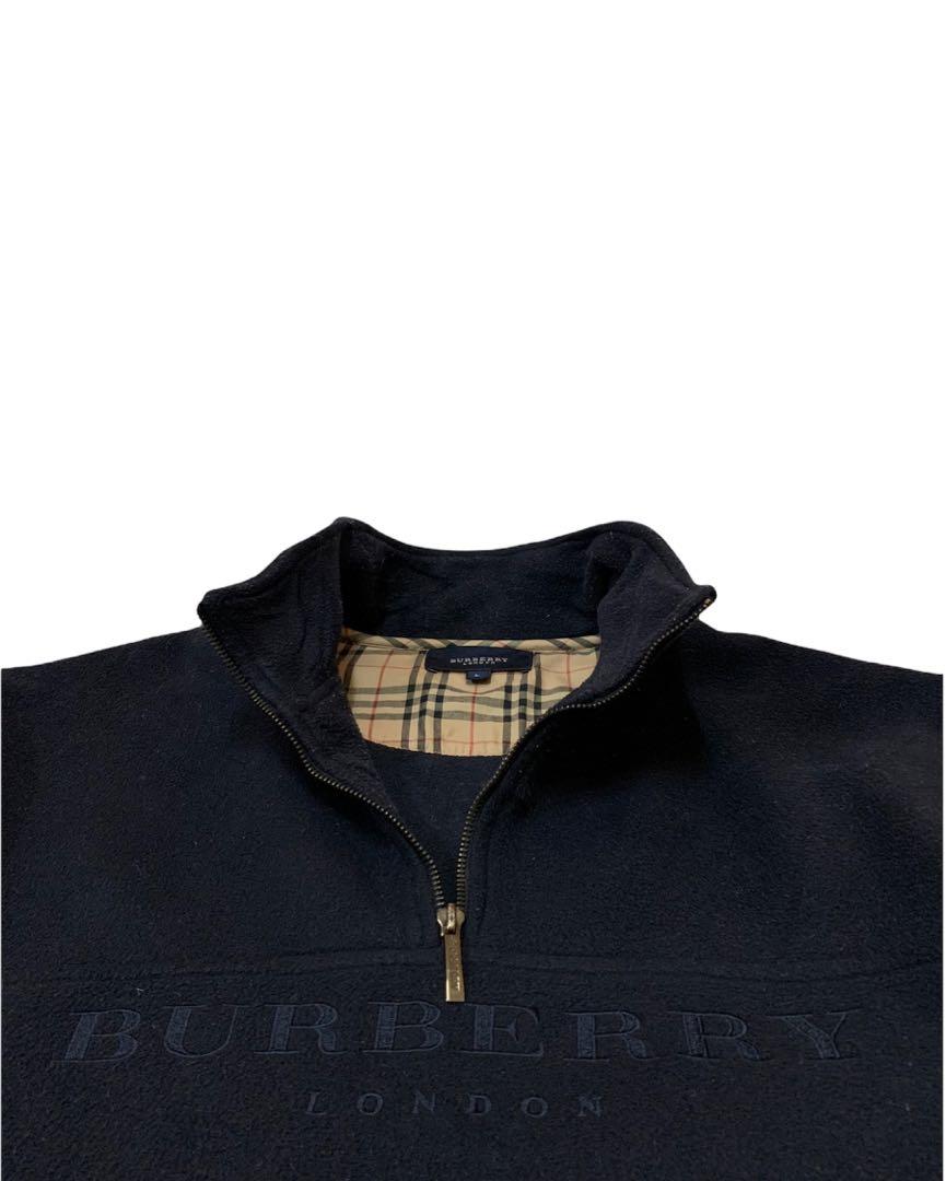 Burberry half zip sweater discount