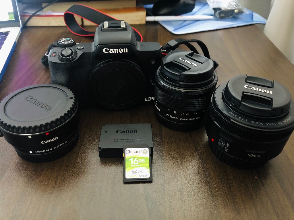 Canon EOS M50 Mirrorless Vlogging Camera Kit with EFM 1545mm Lens