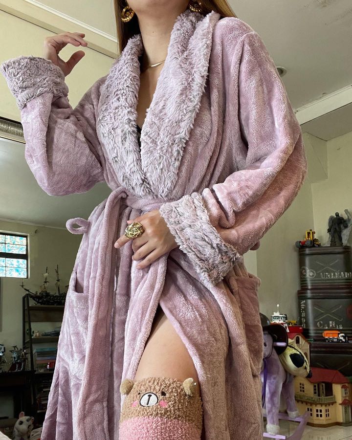 Carole hochman ladies long bath robe b90 Women s Fashion Undergarments Loungewear on Carousell