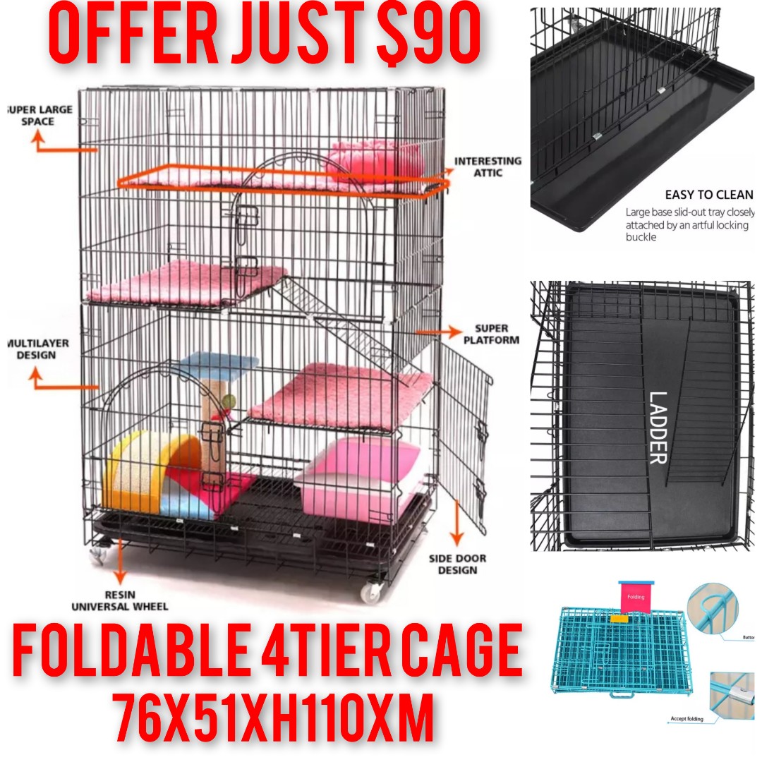 folding cat cage