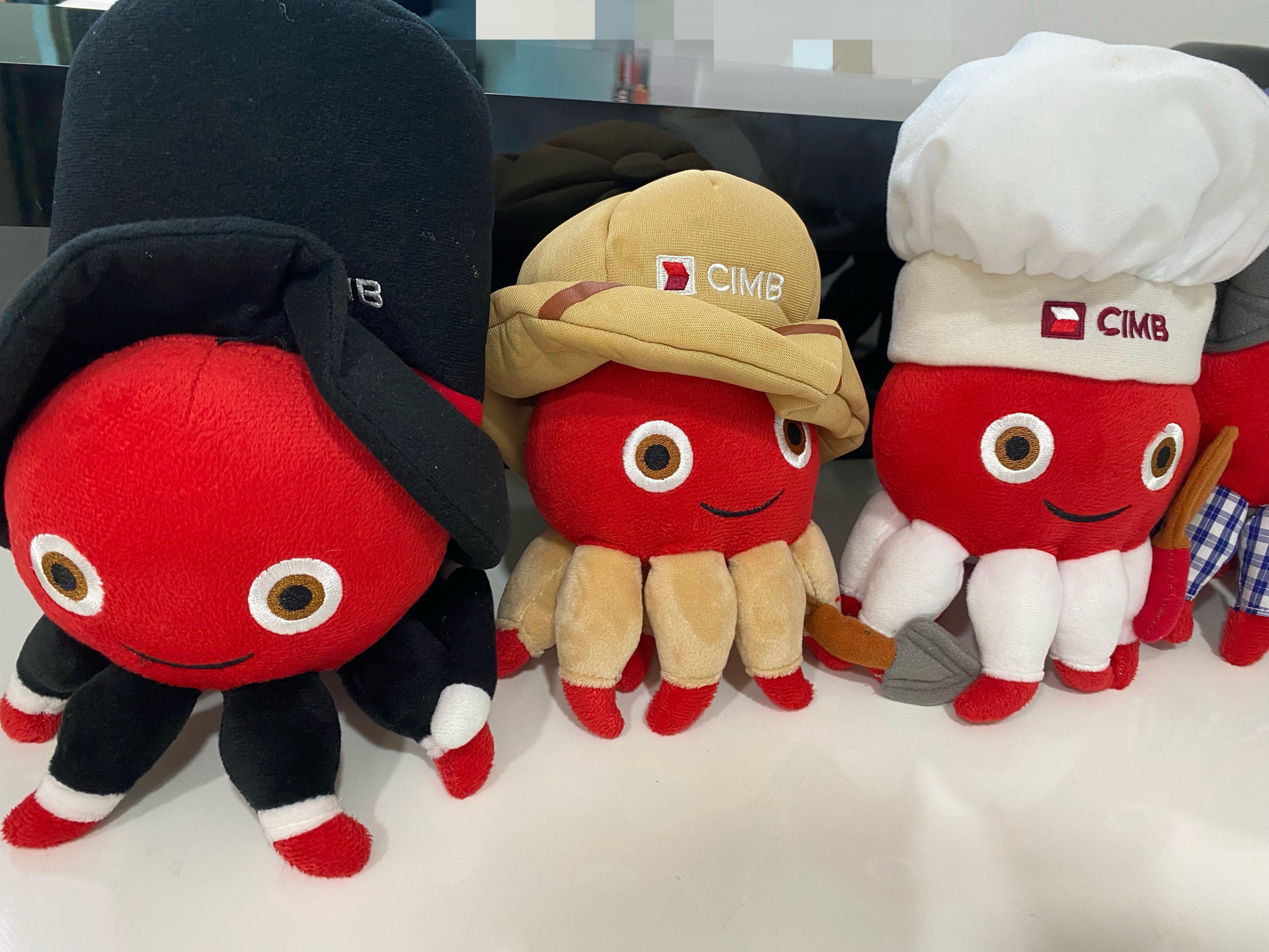 Cimb octopus deals soft toy 2018