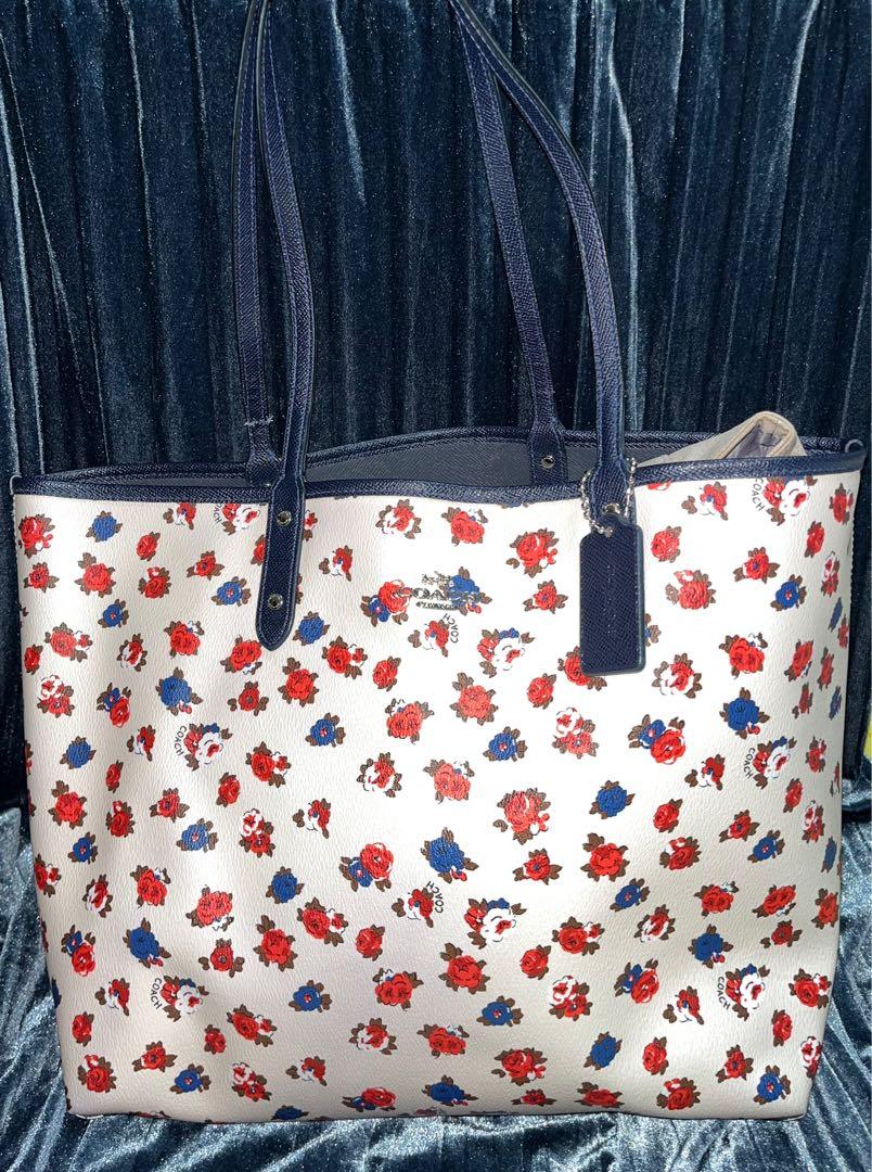 Coach red flower bag on sale