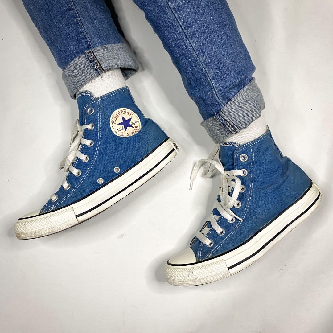 CONVERSE blue lagoon canvas high top, Women's Fashion, Footwear, Sneakers  on Carousell